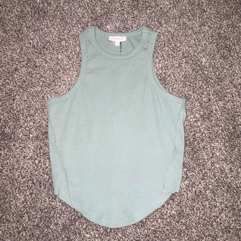 Mimosa green tank top in size S